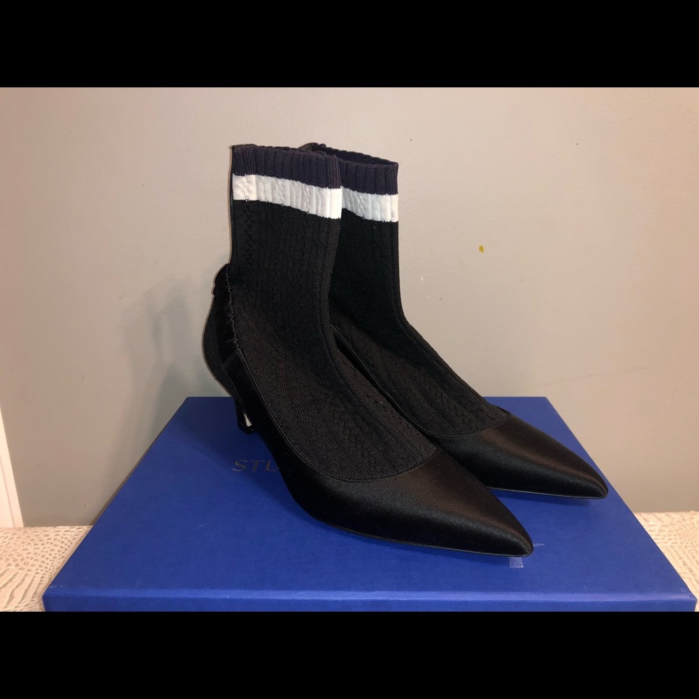 Stuart Weitzman Knit&Silk Boots Size 6 NWT